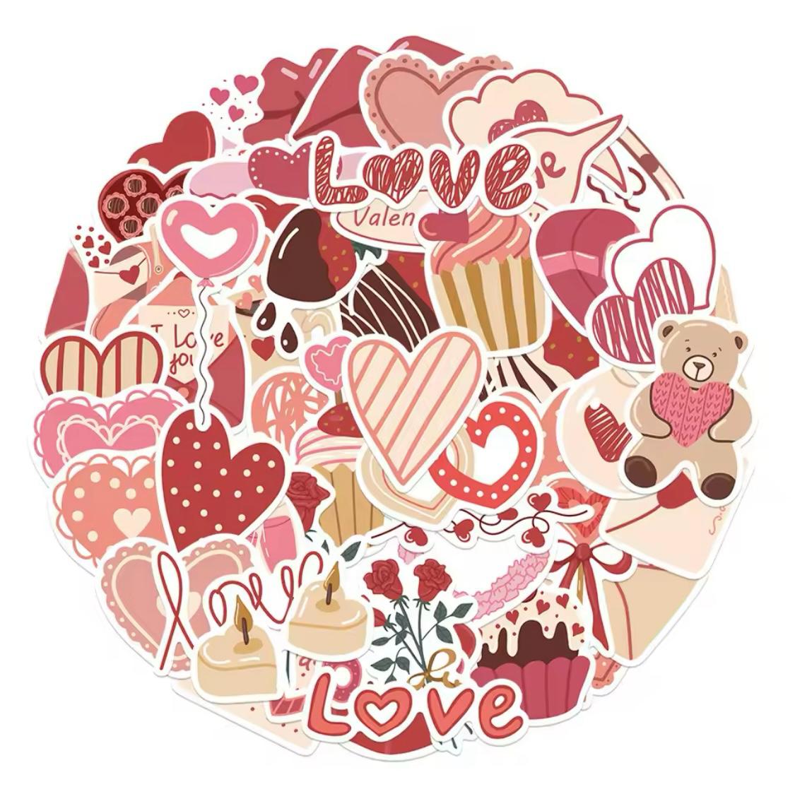 Stickers "LOVE" (60 pcs)