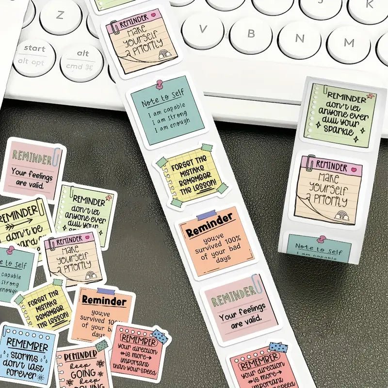 Sticker Remind Reminder Stickers (500 pcs/Roll) – With My Love